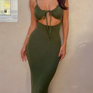 Beginning Boutique Midi Knit Cutout Dress - AU Size 8/US Size 4